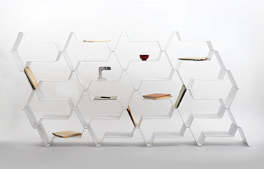 Frequence bookcase design by Jean Couvreur