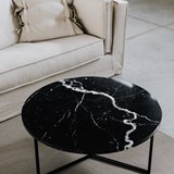 Table basse OVAL Noire 3