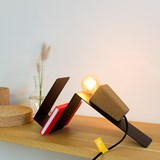 Lampe magnétique GLINT  - #1 noir base et fil noir - Liège - Design : Galula Studio 7