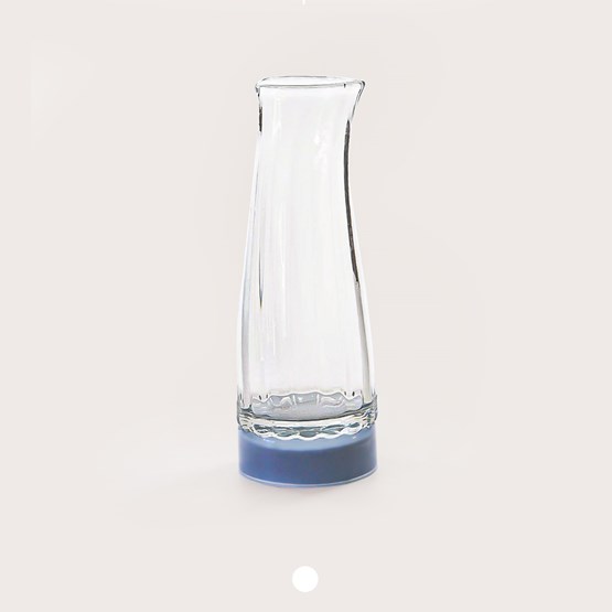 Carafe - Collection Moire - blue  - Glass - Design : Atelier George