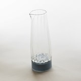 Carafe - Collection Moire - blue  - Glass - Design : Atelier George 4