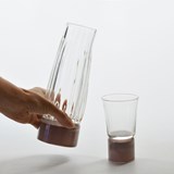 Carafe - Collection Moire - mocha - Glass - Design : Atelier George 2