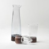 Carafe - Collection Moire - mocha - Glass - Design : Atelier George 3