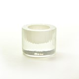 Egg cup - Collection Moire - ivory - Glass - Design : Atelier George 3