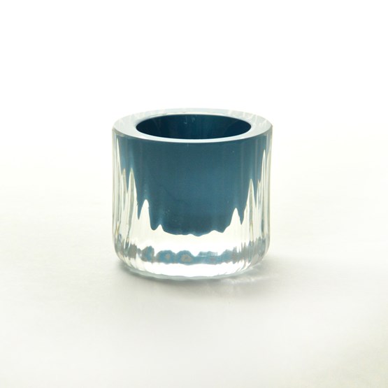 Egg cup - Collection Moire - turquoise - Design : Atelier George