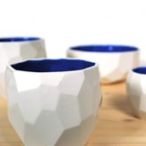 Tasse à café POLIGON - bleu - Bleu - Design : Studio Lorier 5