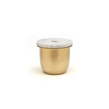 C3 Small Container in Brass with Marble Lid - Brass - Design : Grace Souky 2
