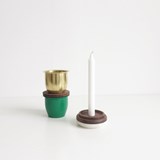 C3 Small Container in Brass with Marble Lid - Brass - Design : Grace Souky 5