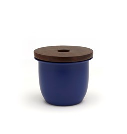 C3 Small Container Blue with Wood Lid