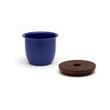 C3 Small Container Blue with Wood Lid - Blue - Design : Grace Souky 3