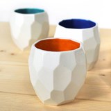 Thermos tasse à café POLIGON - orange - Orange - Design : Studio Lorier 3