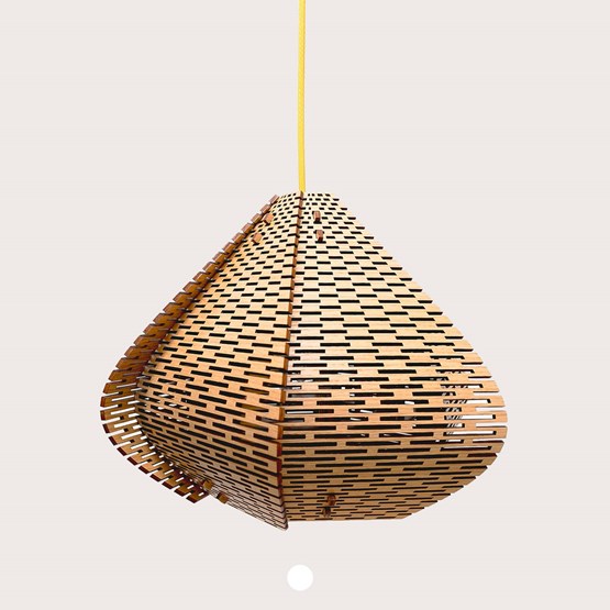 LUCIE wooden pendant light, small model - Design : WeBentWood