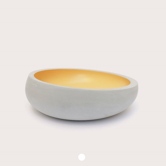 BRUT Trinket bowl  - Cream gold - Concrete - Design : Gone's