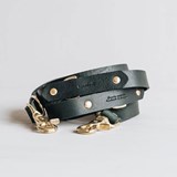 LASSO Dog leather leash - green - Green - Design : BAND&ROLL 6