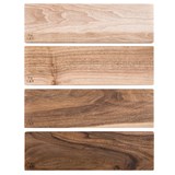 OSTE longy serving plate - walnut wood in warm tones - Dark Wood - Design : TU LAS 2
