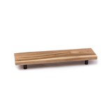 OSTE longy serving plate - walnut wood in warm tones - Dark Wood - Design : TU LAS 7