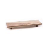 OSTE longy serving plate - walnut wood in cold tones - Dark Wood - Design : TU LAS 9