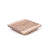 OSTE square serving plate - walnut wood in cold tones 8