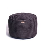 Pouf crocheté FA - graphite - Gris - Design : SanFates 5