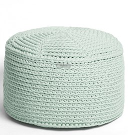FA Crocheted pouf - mint