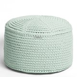 Pouf crocheté FA -mint - Vert - Design : SanFates 3