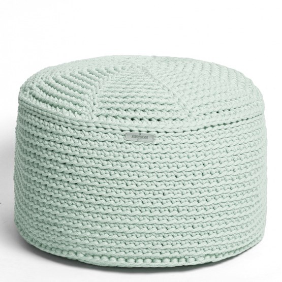 FA Crocheted pouf - mint - Green - Design : SanFates