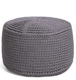 FA Crocheted pouf - grey