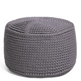 Pouf crocheté FA -grey - Gris - Design : SanFates 3