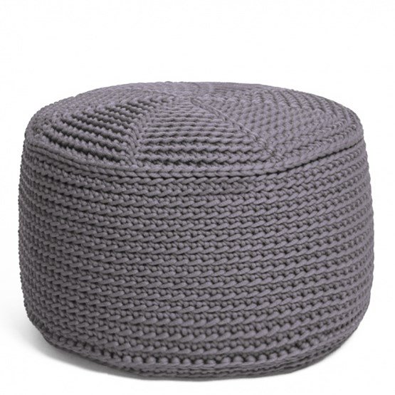 Pouf crocheté FA -grey - Gris - Design : SanFates