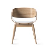 4th ARMCHAIR SOFT - white - Light Wood - Design : Almost 3