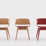 4th ARMCHAIR SOFT - red - Light Wood - Design : Almost 6