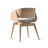 4th ARMCHAIR SOFT - grey - Light Wood - Design : Almost 5