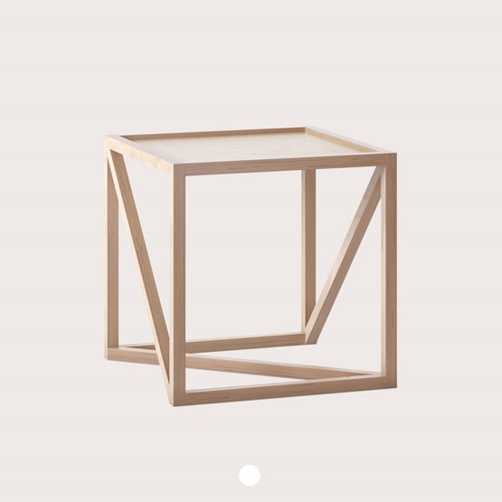 Table d'appoint FIRST - Bois clair - Design : Almost