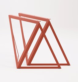 Steel Stand (set of two stands) - rust red