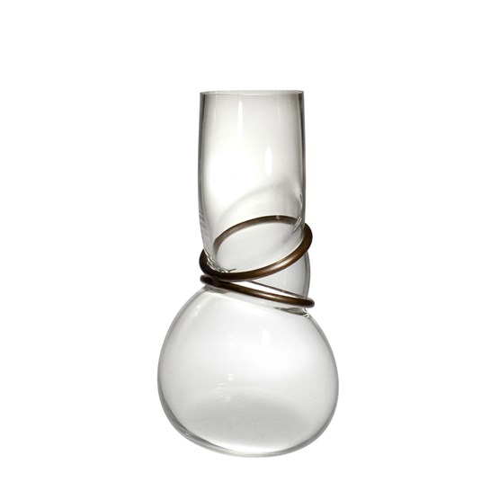 Vase DOUBLE RING - Transparent - Verre - Design : Vanessa Mitrani