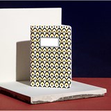 Carnet A5 relié couture - jaune - Jaune - Design : Coco Brun x Beauregard Studio 6