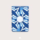 Carnet A5 spirale - bleu - Bleu - Design : Coco Brun x Beauregard Studio 4