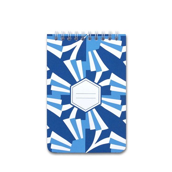 Carnet A5 spirale - bleu - Design : Coco Brun x Beauregard Studio