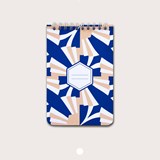 A5 spirale notebook - nude & blue - Blue - Design : Coco Brun x Beauregard Studio 4
