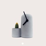 Silo Clock - Black hands  - Concrete - Design : Gone's 6