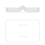 MOUNTAIN - Set of 4 plates - White - Design : Mamama 6