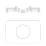 VOLCANO - Set of 4 plates - White - Design : Mamama 6