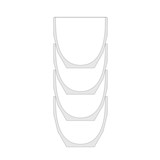 DRINK ME 22cl - Set de 4 timbales - Blanc - Design : Mamama 4