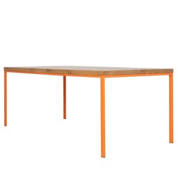 SIMPELVELD OAK Table - orange