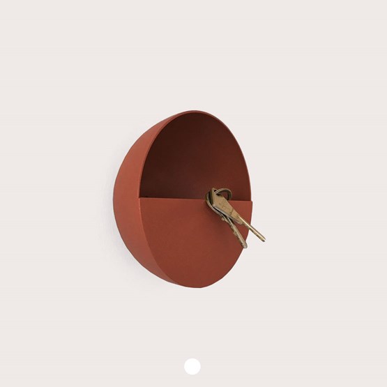SPOK hook / pocket holder - terracotta - Design : Koska