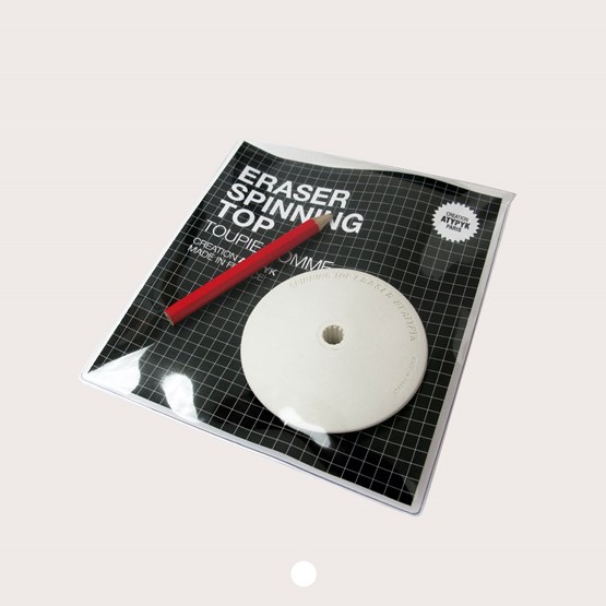 Eraser spinning top - White - Design : Atypyk