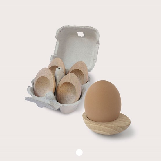 Egg cups - Light Wood - Design : Atypyk