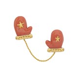 Broche Moufles - rouge/rose - Rouge - Design : Stook Jewelry 2