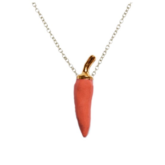 Collier Piment - rouge - Vert - Design : Stook Jewelry