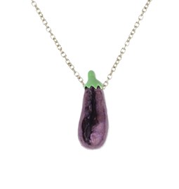 Eggplant necklace 